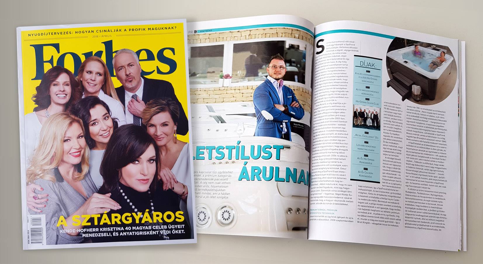 A Forbes magazin szerint a SpaTrend életstílust árul: Fókuszban a jakuzzik