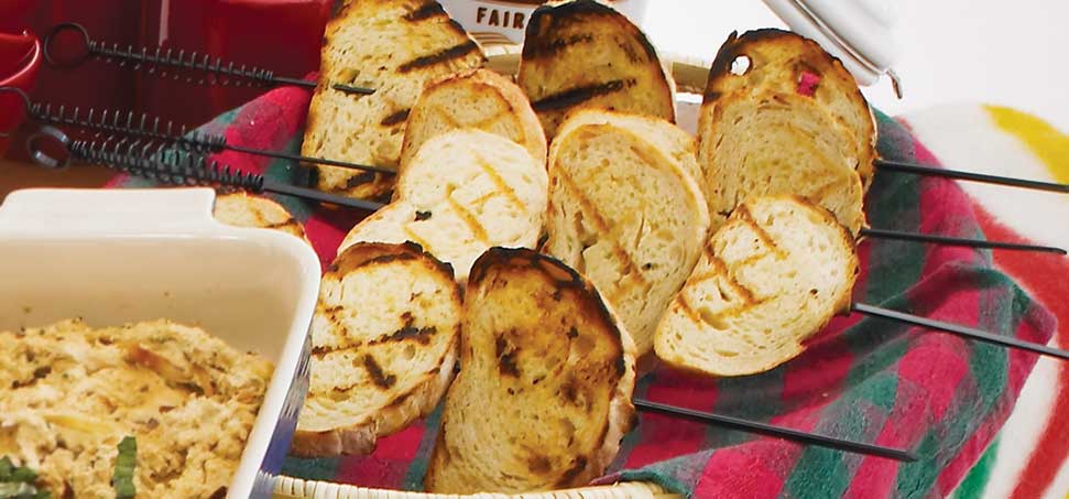 Grillezett fokhagymás kenyér