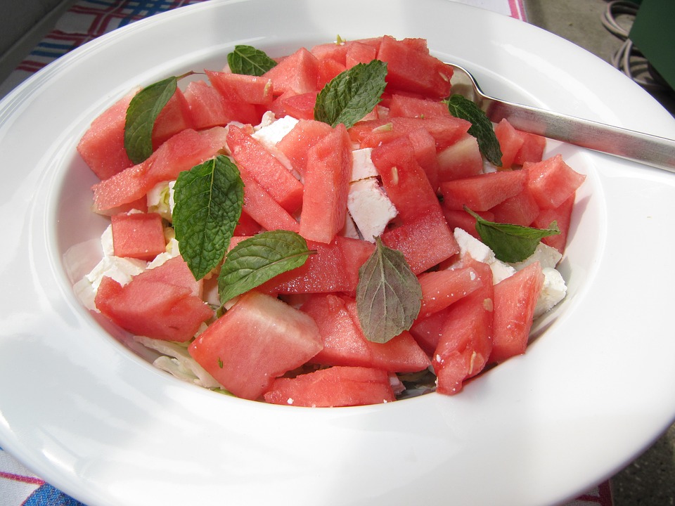 Görögdinnye saláta fetával