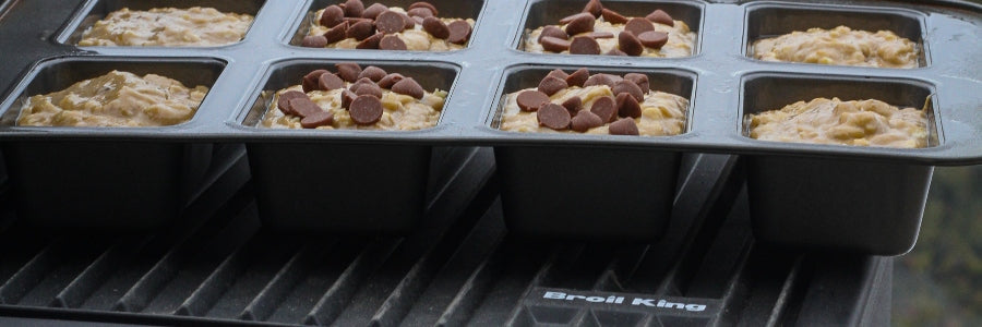 Füstölt csokis banánkenyér a grillen