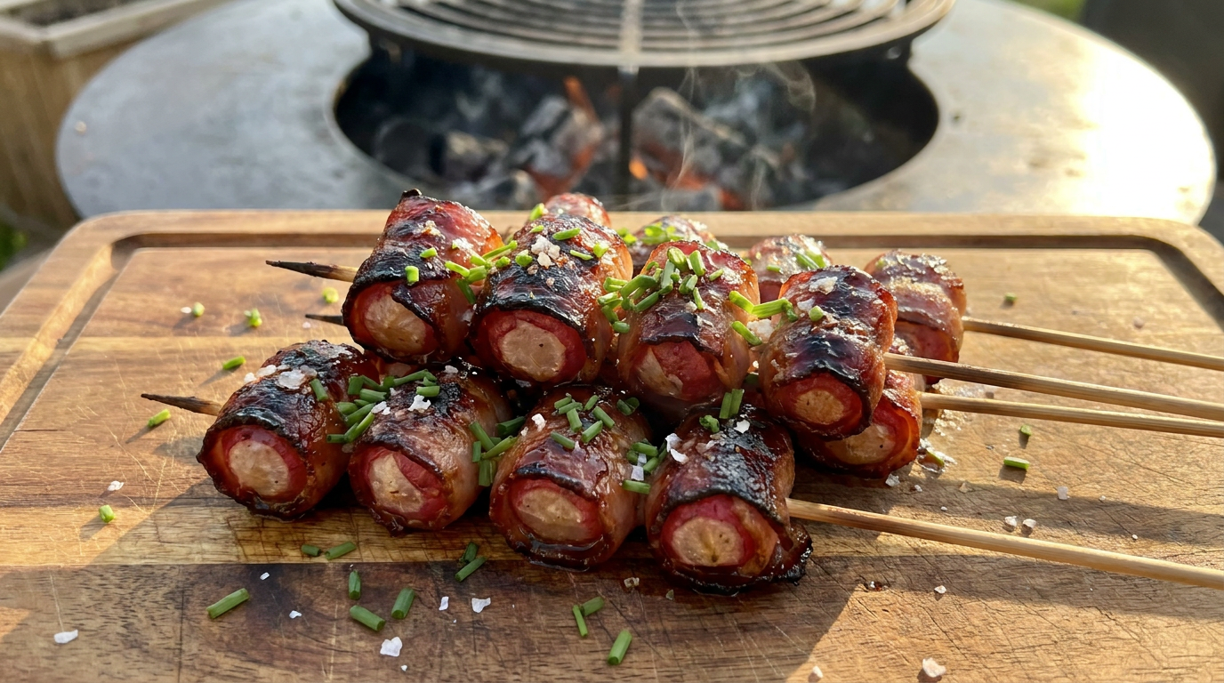 Baconba tekert grillezett retek - a meglepően édes nyári falatka