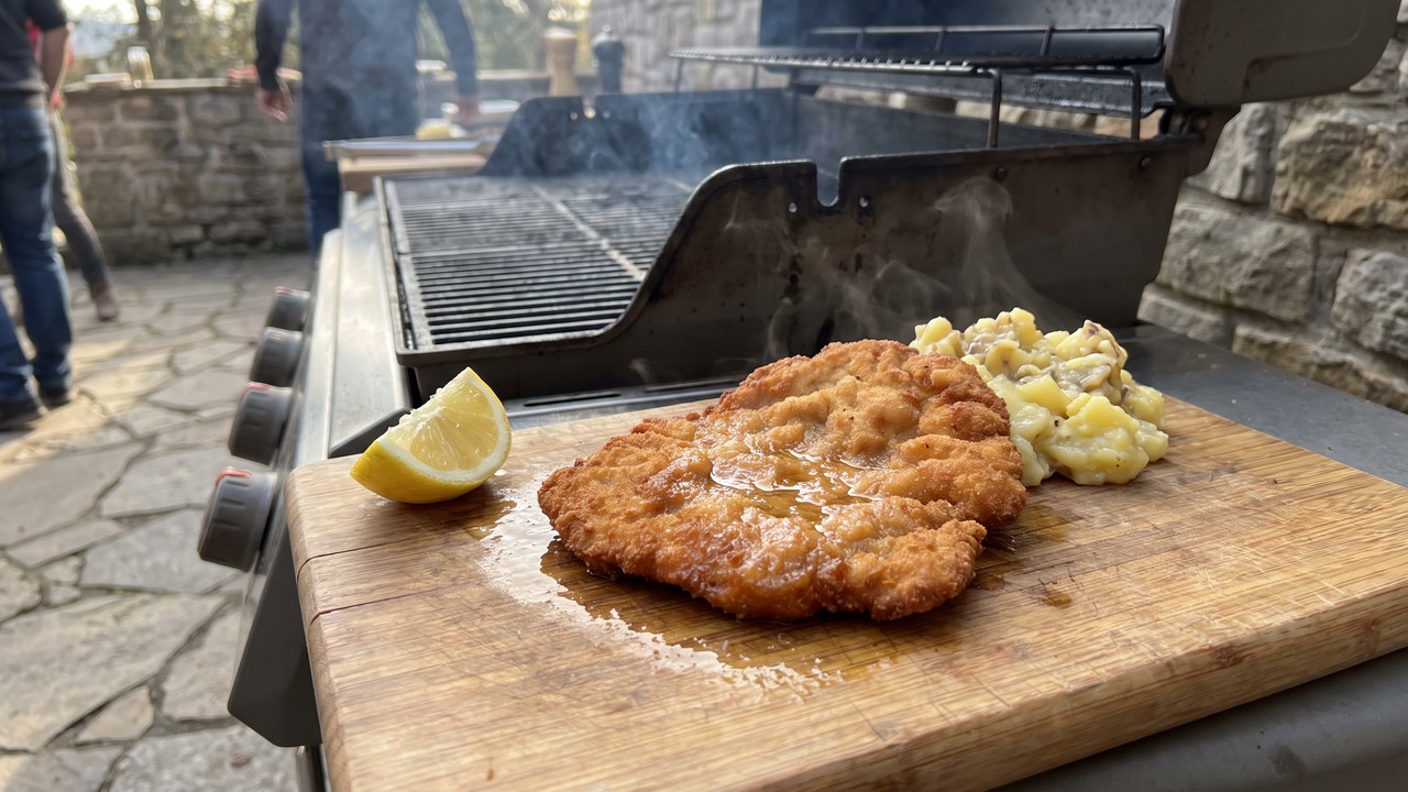 Ropogós sertésszelet grill-sütőlapon
