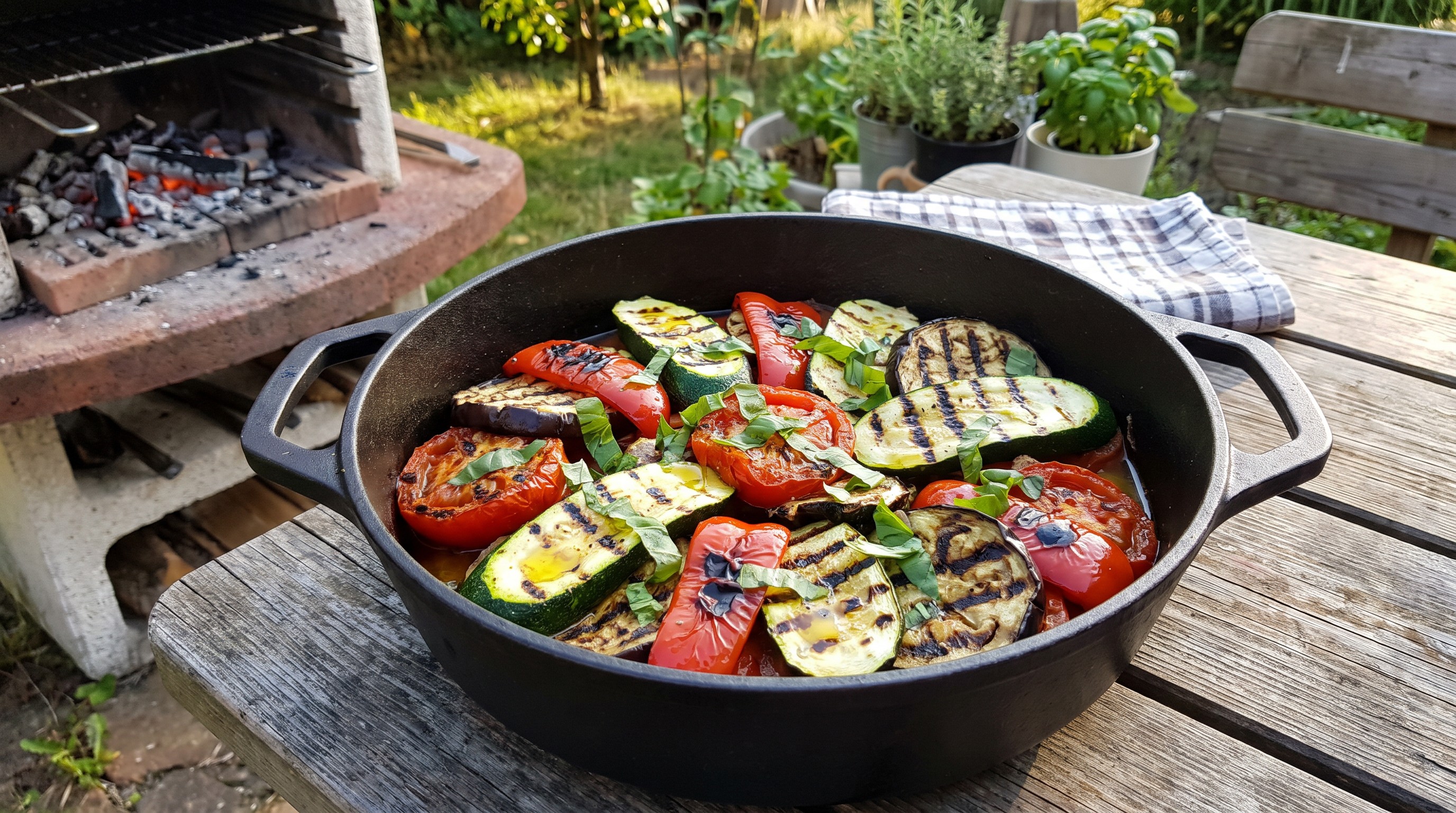Grillezett ratatouille, mediterrán nyárvégi zöldségekből