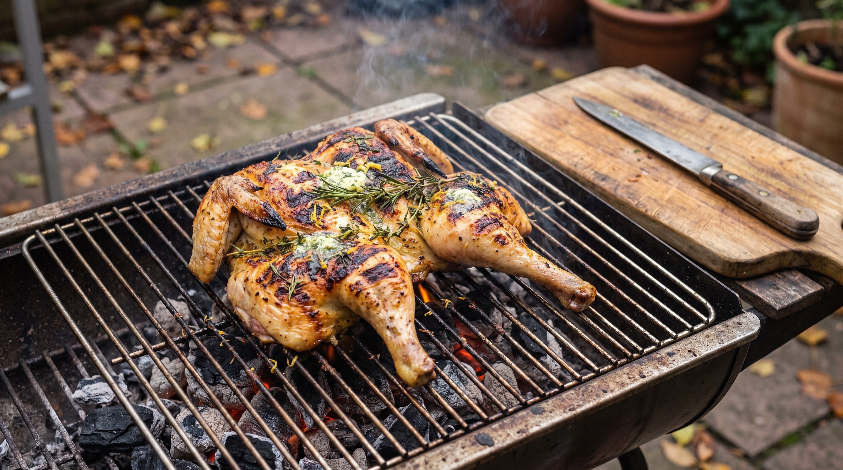 Ropogós bőrű pillangózott grillcsirke