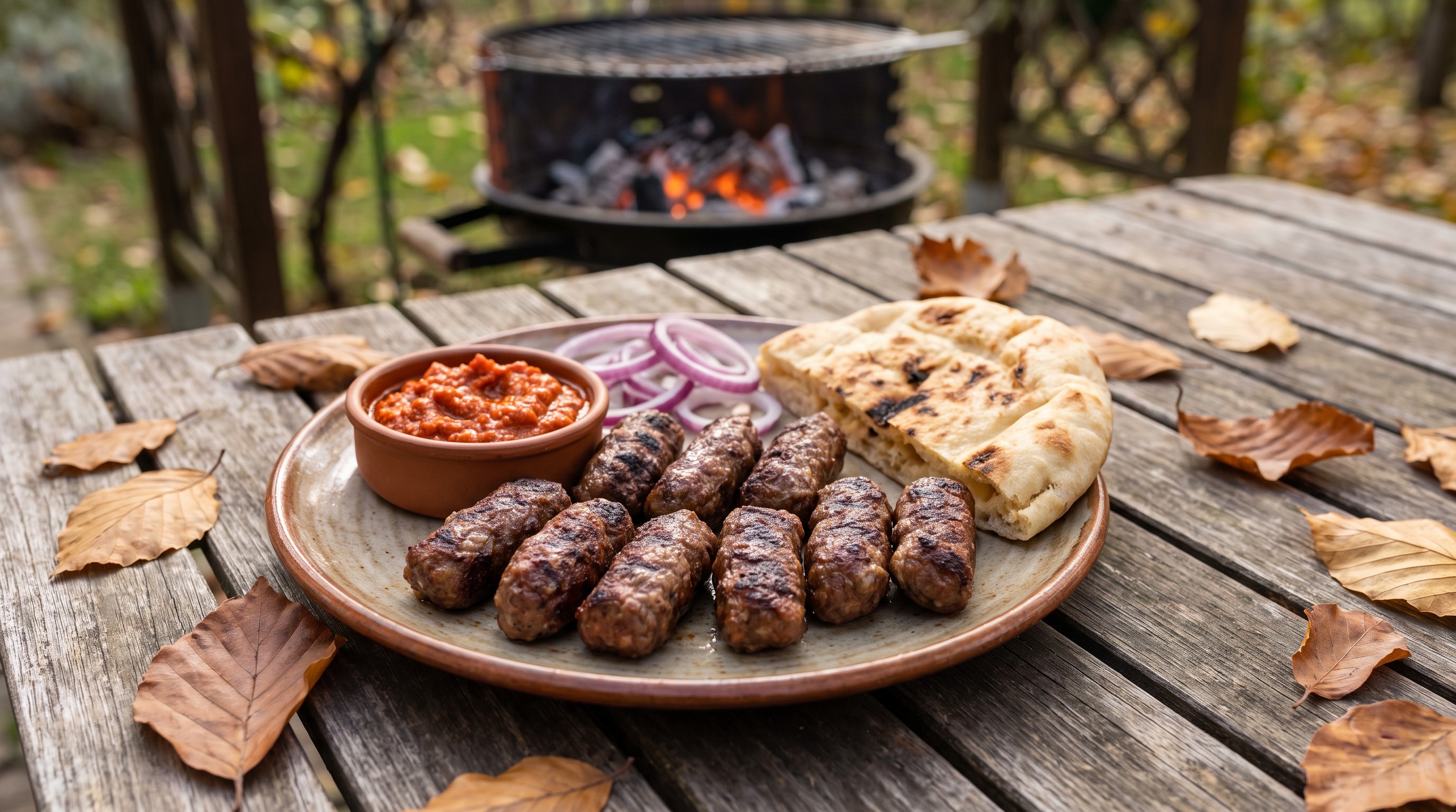 Grillezett csevapcsicsa házi ajvárral