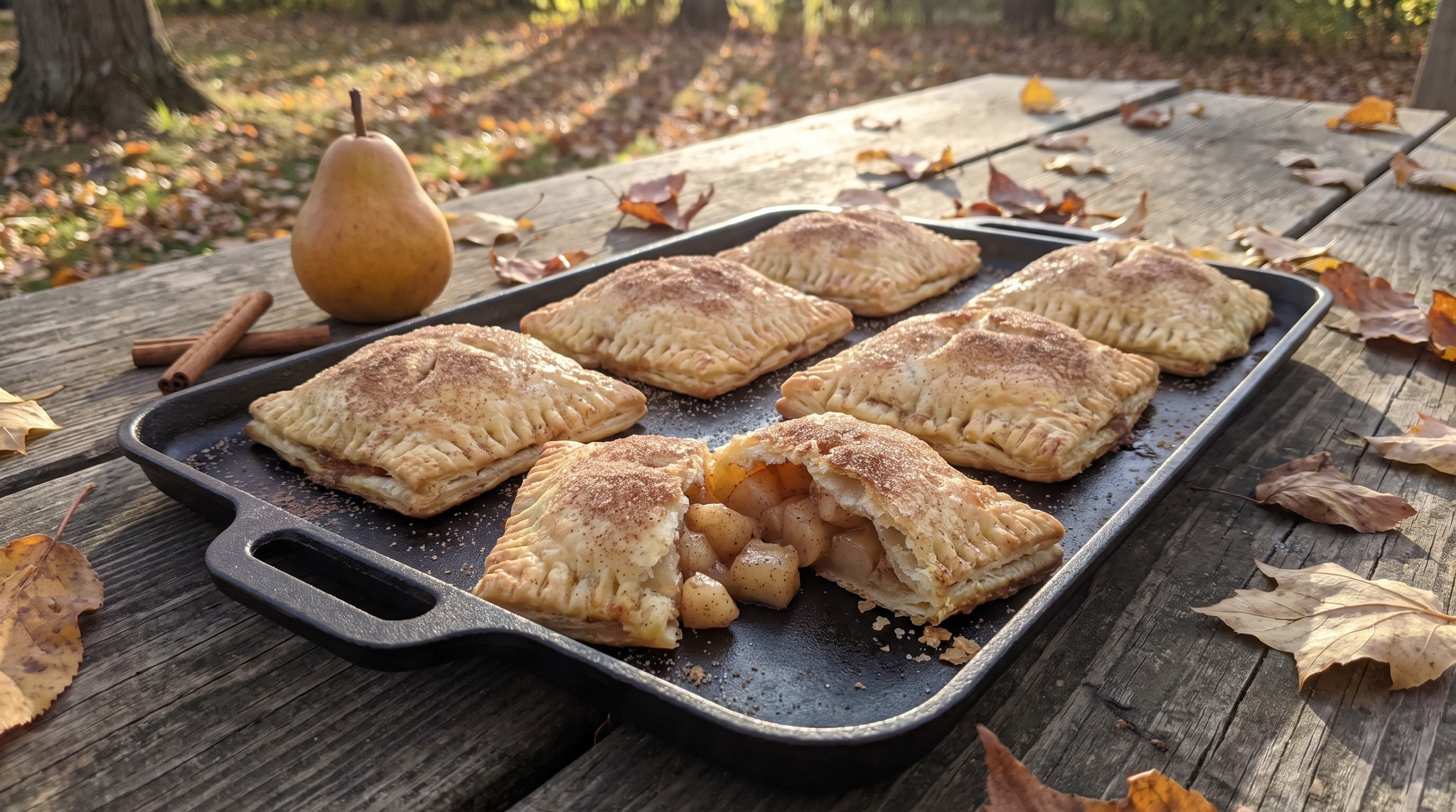 Körtés-fahéjas mini pite grillen
