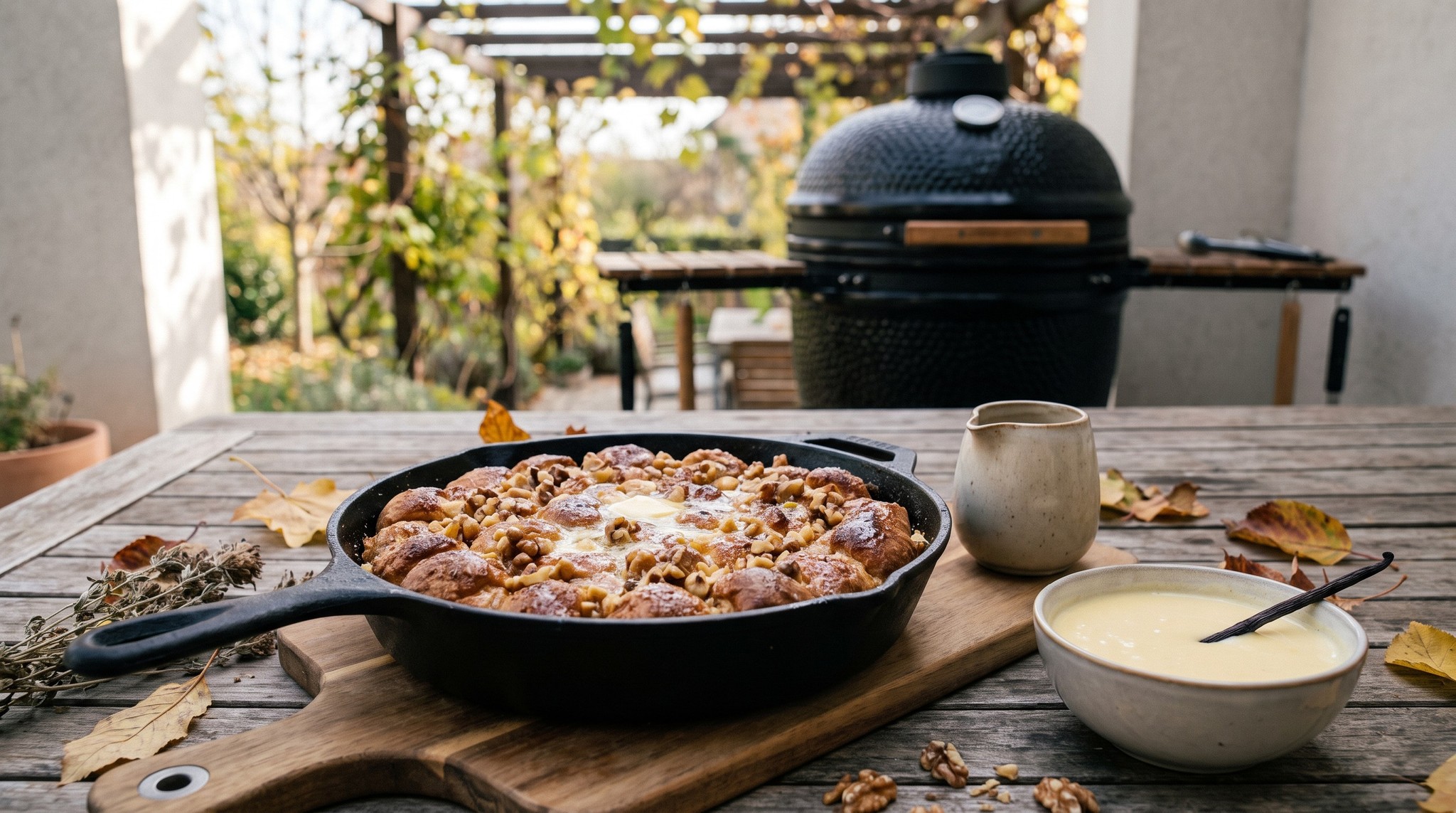 Aranygaluska a grillen vaníliasodóval