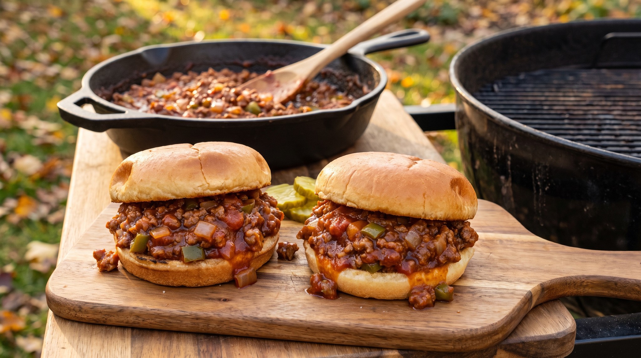 Sloppy joe: szaftos darált marhás szendvics a grillen