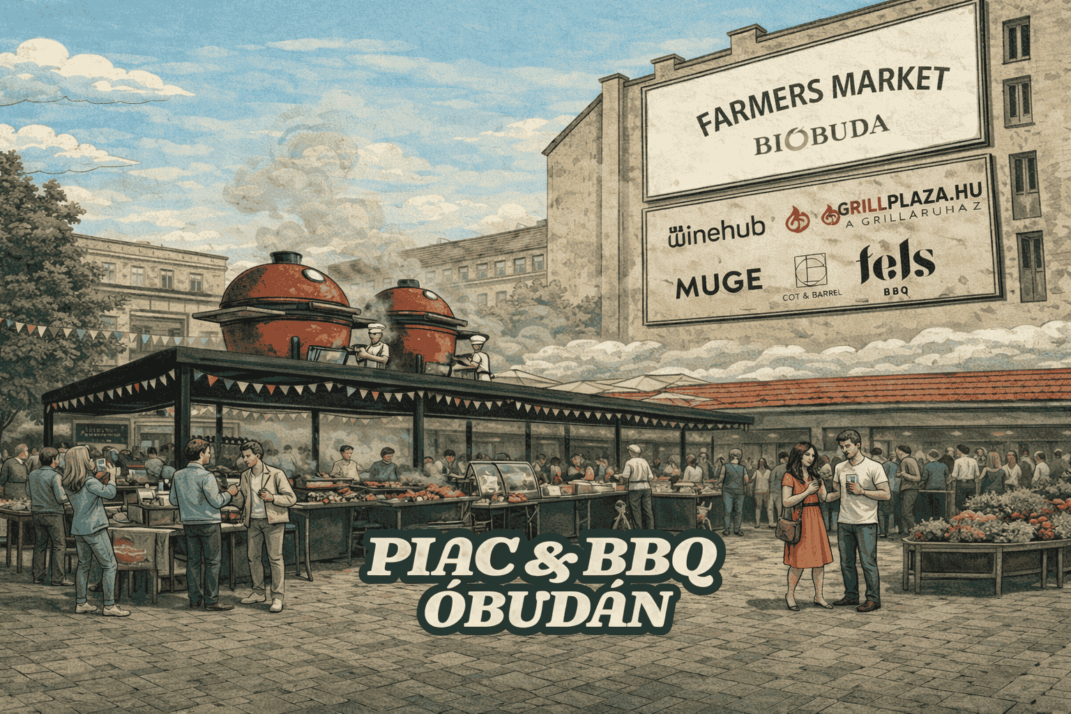 Különleges gasztronómiai összefogás Óbudán – szombaton 24 órás marhaszegy készül a Farmers Marketen