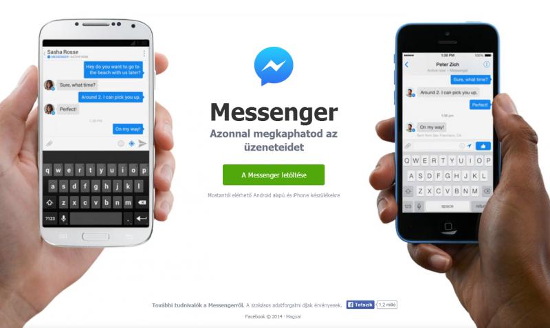 Hétfőtől megszűnik a Facebook Messenger